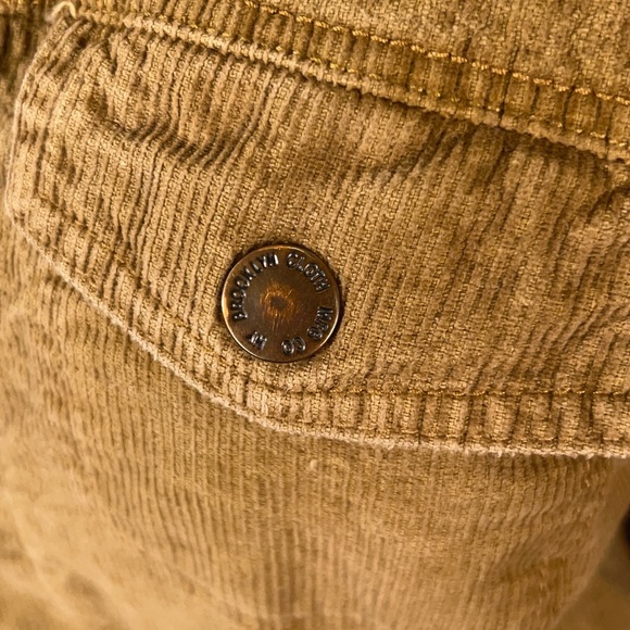 Vintage Y2K Faded Grunge Tan Cotton Corduroy Jacket Sherpa lining Streetwear - Picture 9 of 13